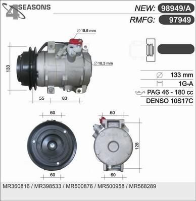 AHE 97949 - Compressor, air conditioning autospares.lv