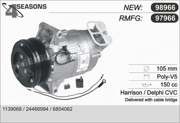 AHE 97966 - Compressor, air conditioning autospares.lv