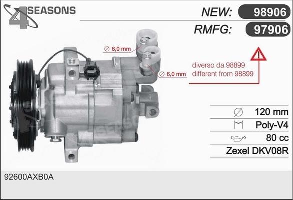 AHE 97906 - Compressor, air conditioning autospares.lv