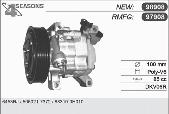 AHE 97908 - Compressor, air conditioning autospares.lv