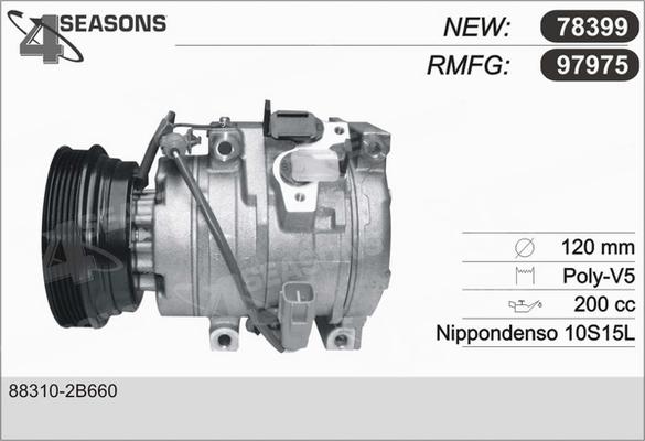 AHE 97975 - Compressor, air conditioning autospares.lv