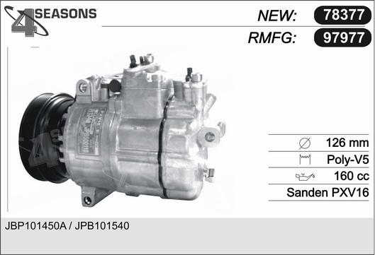 AHE 97977 - Compressor, air conditioning autospares.lv