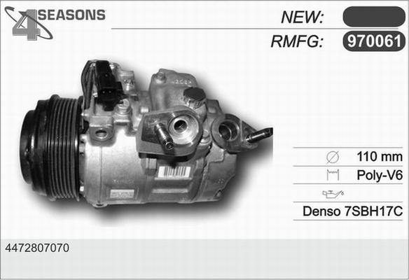 AHE 970061 - Compressor, air conditioning autospares.lv