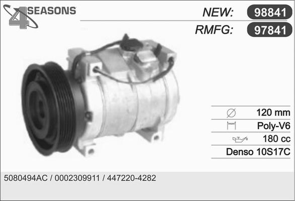 AHE 97841 - Compressor, air conditioning autospares.lv