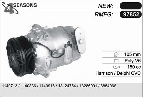 AHE 97852 - Compressor, air conditioning autospares.lv