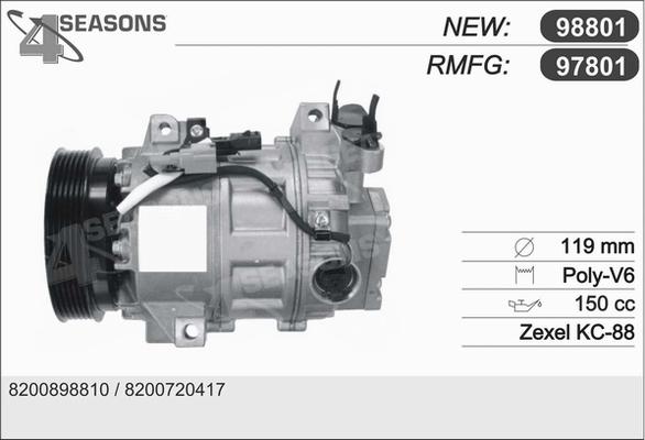 AHE 97801 - Compressor, air conditioning autospares.lv