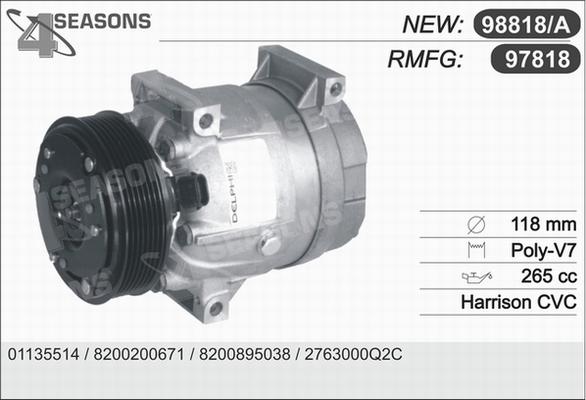 AHE 97818 - Compressor, air conditioning autospares.lv