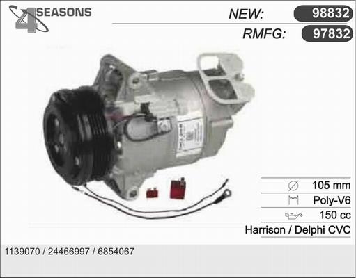 AHE 97832 - Compressor, air conditioning autospares.lv