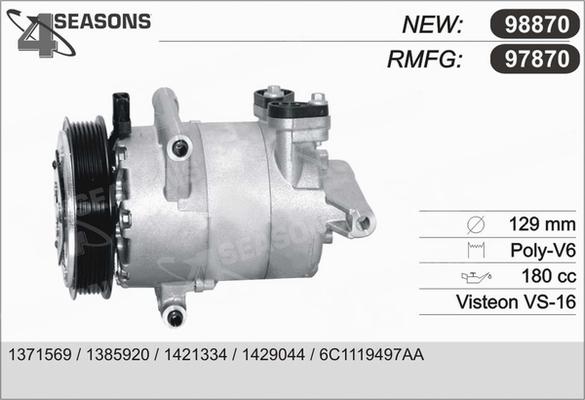 AHE 97870 - Compressor, air conditioning autospares.lv