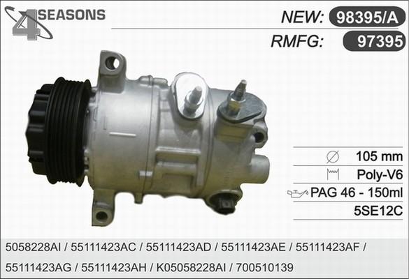 AHE 97395 - Compressor, air conditioning autospares.lv