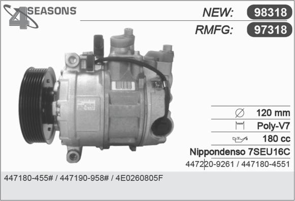 AHE 97318 - Compressor, air conditioning autospares.lv