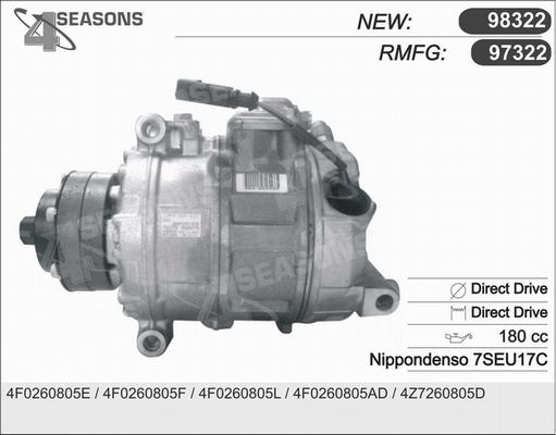 AHE 97322 - Compressor, air conditioning autospares.lv