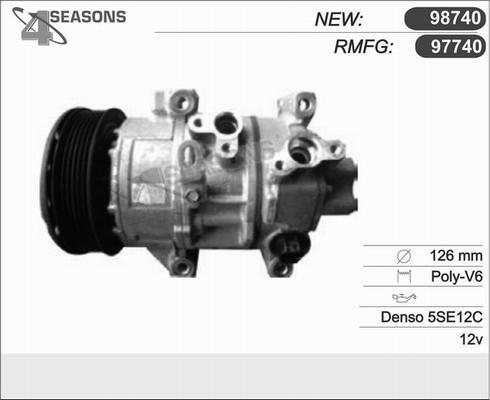 AHE 97740 - Compressor, air conditioning autospares.lv