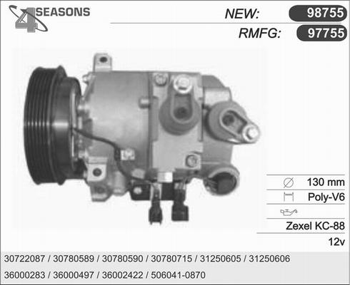 AHE 97755 - Compressor, air conditioning autospares.lv