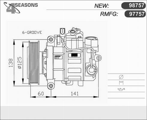 AHE 97757 - Compressor, air conditioning autospares.lv