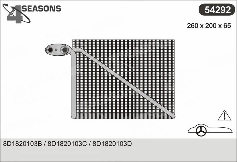 AHE 54292 - Evaporator, air conditioning autospares.lv