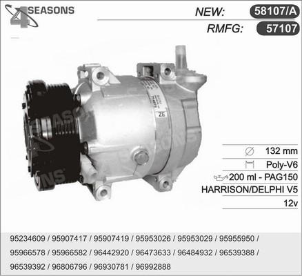 AHE 58107/A - Compressor, air conditioning autospares.lv