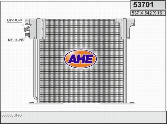 AHE 53701 - Condenser, air conditioning autospares.lv