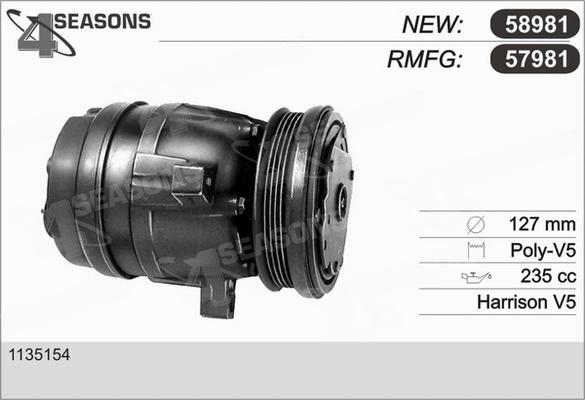 AHE 57981 - Compressor, air conditioning autospares.lv