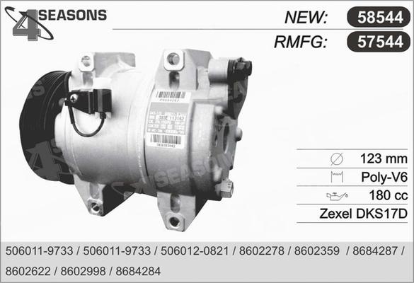 AHE 57544 - Compressor, air conditioning autospares.lv