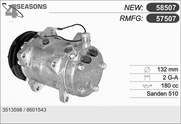 AHE 57507 - Compressor, air conditioning autospares.lv