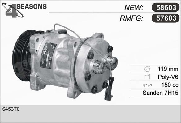 AHE 57603 - Compressor, air conditioning autospares.lv