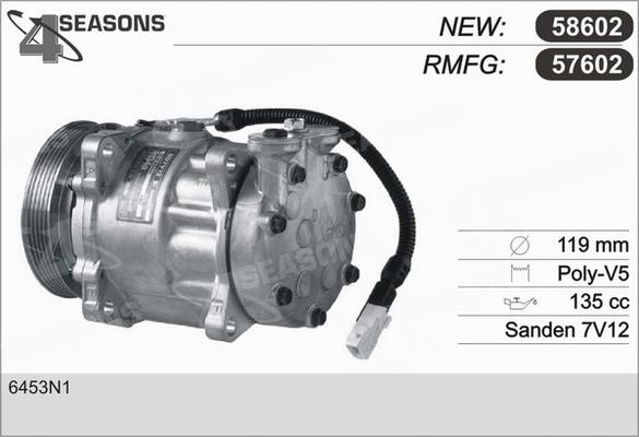 AHE 57602 - Compressor, air conditioning autospares.lv