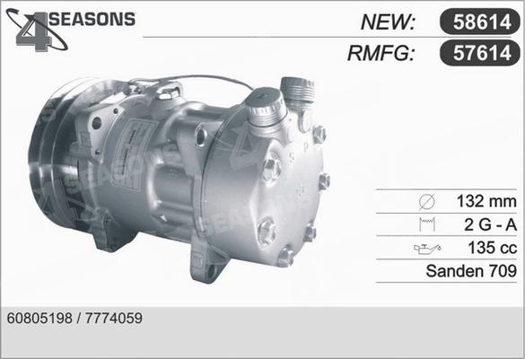 AHE 57614 - Compressor, air conditioning autospares.lv