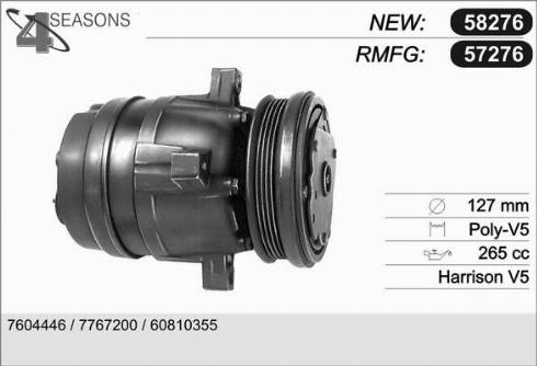 AHE 57276 - Compressor, air conditioning autospares.lv