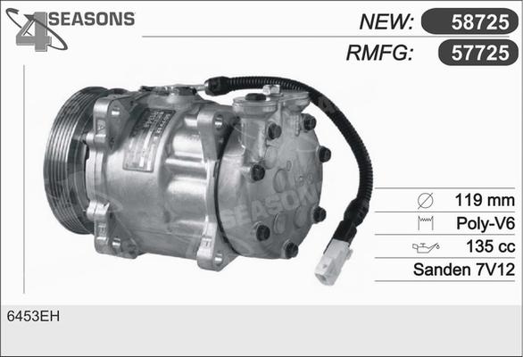 AHE 57725 - Compressor, air conditioning autospares.lv