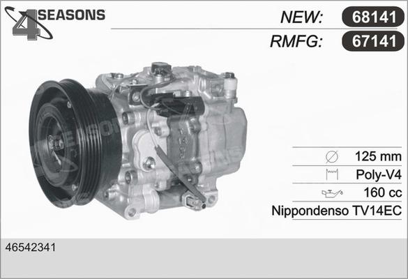 AHE 68141 - Compressor, air conditioning autospares.lv