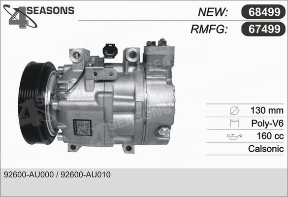 AHE 67499 - Compressor, air conditioning autospares.lv