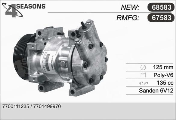 AHE 67583 - Compressor, air conditioning autospares.lv