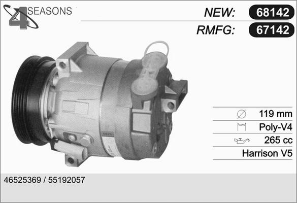 AHE 67142 - Compressor, air conditioning autospares.lv