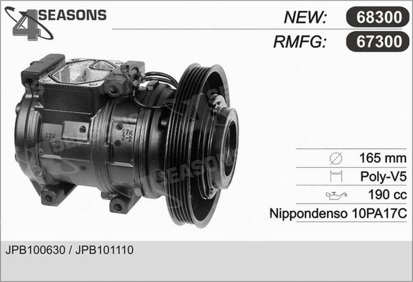 AHE 67300 - Compressor, air conditioning autospares.lv