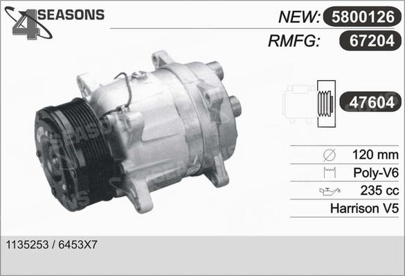 AHE 67204 - Compressor, air conditioning autospares.lv