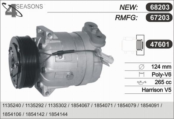 AHE 67203 - Compressor, air conditioning autospares.lv