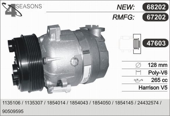 AHE 67202 - Compressor, air conditioning autospares.lv