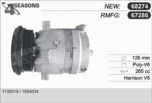 AHE 67286 - Compressor, air conditioning autospares.lv