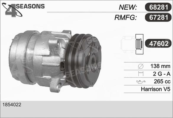 AHE 67281 - Compressor, air conditioning autospares.lv