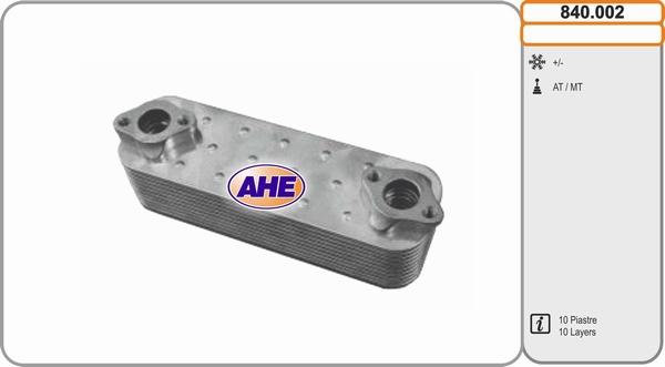 AHE 840.002 - Oil Cooler, engine oil autospares.lv