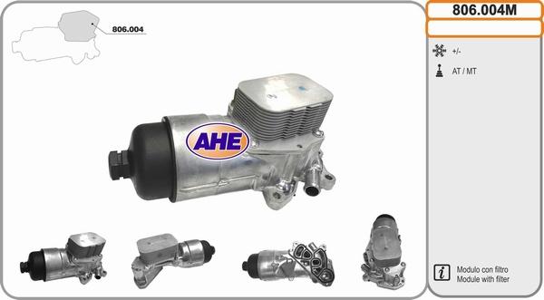 AHE 806.004M - Oil Cooler, engine oil autospares.lv