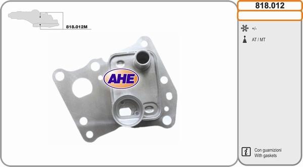 AHE 818.012 - Oil Cooler, engine oil autospares.lv