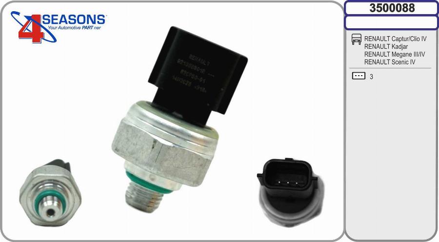 AHE 3500088 - Pressure Switch, air conditioning autospares.lv