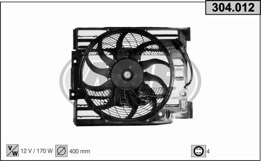 AHE 304.012 - Fan, radiator autospares.lv