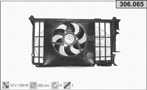 AHE 306.065 - Fan, radiator autospares.lv