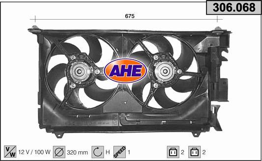 AHE 306.068 - Fan, radiator autospares.lv