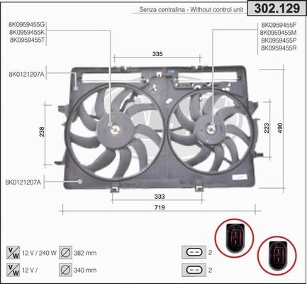 AHE 302.129 - Fan, radiator autospares.lv