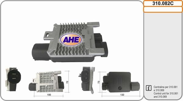 AHE 310.082C - Fan, radiator autospares.lv