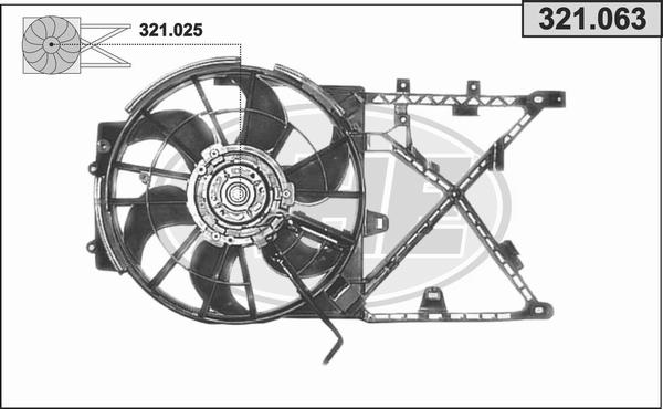 AHE 321.063 - Fan, radiator autospares.lv